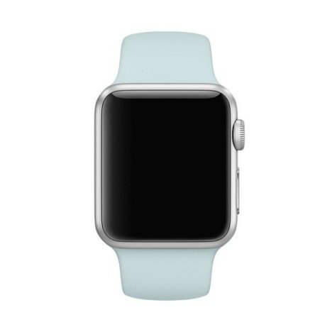 Curea iUni compatibila cu Apple Watch 1/2/3/4/5/6/7, 42mm, Silicon, Turquoise