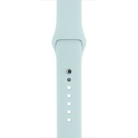 Curea iUni compatibila cu Apple Watch 1/2/3/4/5/6/7, 42mm, Silicon, Turquoise