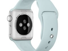 Curea iUni compatibila cu Apple Watch 1/2/3/4/5/6/7, 42mm, Silicon, Turquoise