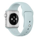 Curea iUni compatibila cu Apple Watch 1/2/3/4/5/6/7, 42mm, Silicon, Turquoise